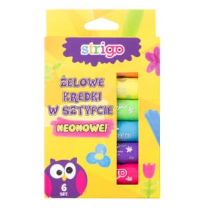 Creioane Strigo Gel Stick 6 culori 10g, neon SSC034