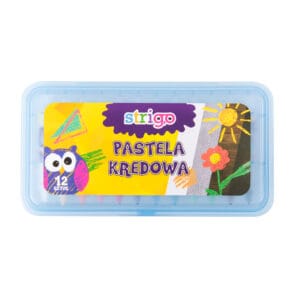 Creta cerata Strigo PASTEL 12 culori in cutie SSC036