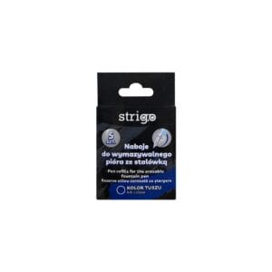 Set 5 rezerve stilou Strigo, cerneala albastra cu stergere SSC262