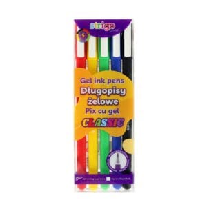 Pix cu gel Strigo Classic, 0.8mm, 5 culori/set SSC426