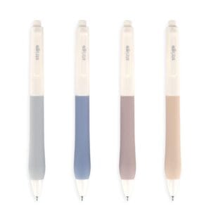 Pix cu gel Strigo, Silent Click, cerneala albastra, 0.7 mm, grip ultra soft SSC438