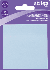 Notite Adezive Strigo75x75mm albastru pastel 50 file SSN028