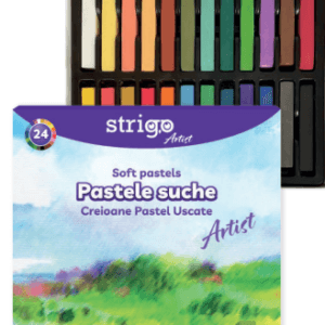 Pasteluri uscate Strigo 24 culori, sectiune patrata SSC398