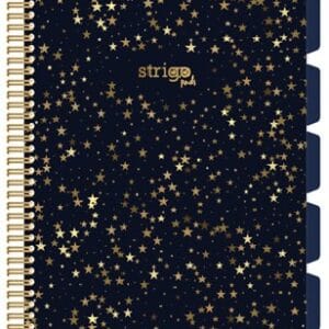 Caiet cu spirala si separatoare, STRIGO PADS Project Book STARS, A4, Matematica, PADS006
