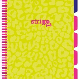 Caiet cu spirala si separatoare, STRIGO PADS Project Book Neon A4, Matematica, PADS010