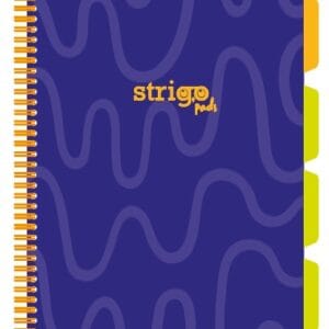 Caiet cu spirala si separatoare, STRIGO PADS Project Book Neon A4, Matematica, PADS009