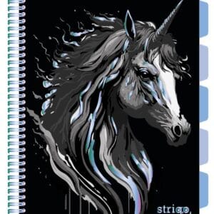 Caiet cu spirala si separatoare, STRIGO PADS Project Book UNICORN, A4, Dictando, PADS090
