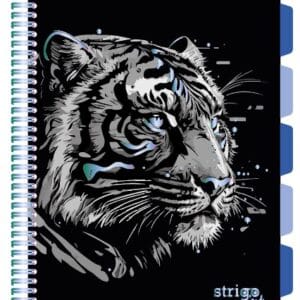 Caiet cu spirala si separatoare, STRIGO PADS Project Book TIGRU, A4, Dictando, PADS092