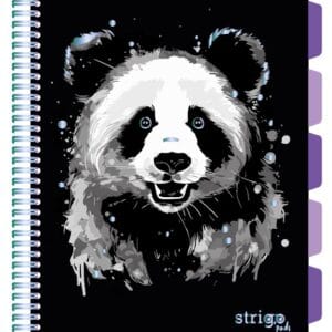 Caiet cu spirala si separatoare, STRIGO PADS Project Book PANDA, A4, Dictando, PADS093