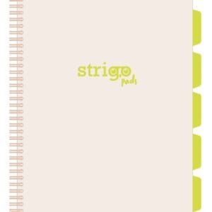 Caiet cu spirala si separatoare, STRIGO PADS Project Book Pastel A4, Matematica, PADS032