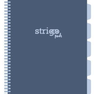 Caiet cu spirala si separatoare, STRIGO PADS Project Book Pastel A4, Matematica, PADS033