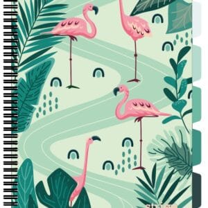 Caiet cu spirala si separatoare, STRIGO PADS Project Book Jungle A4, Matematica, PADS036