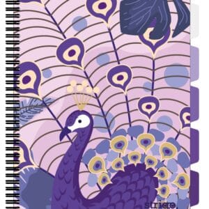 Caiet cu spirala si separatoare, STRIGO PADS Project Book Jungle A4, Matematica, PADS037
