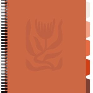Caiet cu spirala si separatoare, STRIGO PADS Project Book Floral A4, Matematica, PADS043