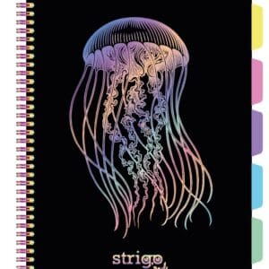 Caiet cu spirala si separatoare, STRIGO PADS Project Book MEDUZA, A4, Matematica, PADS049