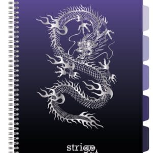 Caiet cu spirala si separatoare, STRIGO PADS Project Book DRAGON, A4, Matematica, PADS050