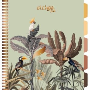 Caiet cu spirala si separatoare, STRIGO PADS Project Book Africa, A4, Matematica, PADS066