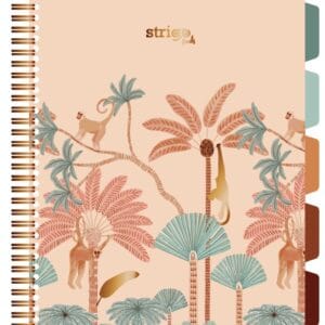 Caiet cu spirala si separatoare, STRIGO PADS Project Book Africa, A4, Matematica, PADS067