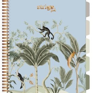 Caiet cu spirala si separatoare, STRIGO PADS Project Book Africa, A4, Matematica, PADS068