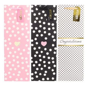 Set 4 pungi hartie 12x36(h)x9cm 210 gsm. PART028