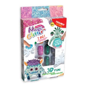 Set creativ Strigo „MAGIC GLITTER” CREAȚI-VĂ PROPIUL MONSTRU 3D, 215004-1