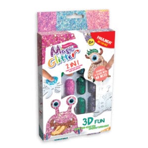 Set creativ Strigo „MAGIC GLITTER” CREAȚI-VĂ PROPRIUL MOSTRU 3D_2, 215004-2