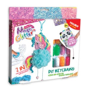 Set creativ Strigo ,,MAGIC GLITTER’ FĂ-ȚI PROPRIUL PANDANT 3D- PANDA ȘI UNICORN, 215010-2