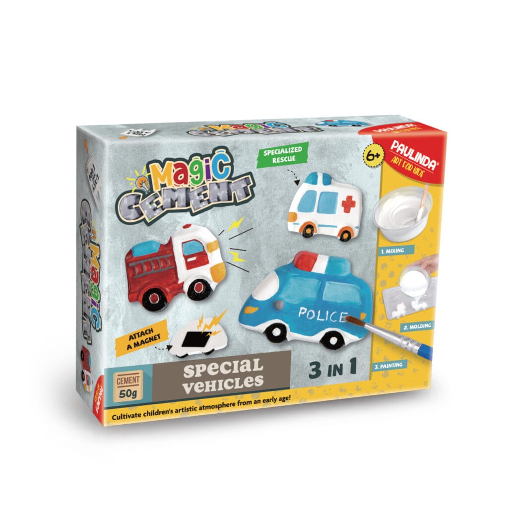 Set creativ Strigo "CIMENT MAGIC" , VEHICULE SPECIALE, 211040-12