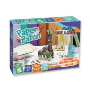 Set creativ Strigo ,,PAPER PATCH’ PUZZLE GIRAFE DIN LEMN, 235040