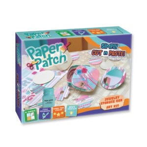 Set creativ Strigo „PAPER PATCH” CUTIE LEMN BIJUTERII, 235044