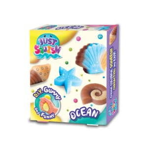 Set creativ Strigo JUST SQUISH ,,CREAȚI-VĂ FIGURINE DIN SILICON", MEDIU MARIN, 240503