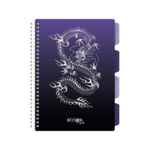 Caiet cu spirala si separatoare, STRIGO PADS Project Book DRAGON, B5, Matematica, PADS053
