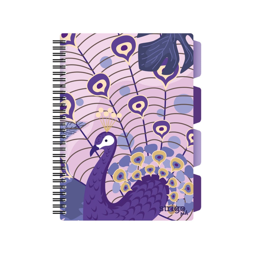 Caiet cu spirala si separatoare, STRIGO PADS Project Book Jungle B5, Matematica, PADS041