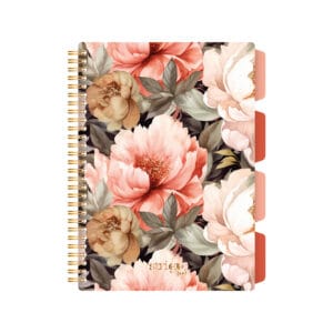 Caiet cu spirala si separatoare, STRIGO PADS Project Book Flori, B5, Matematica, PADS079
