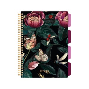 Caiet cu spirala si separatoare, STRIGO PADS Project Book Flori, B5, Matematica, PADS080