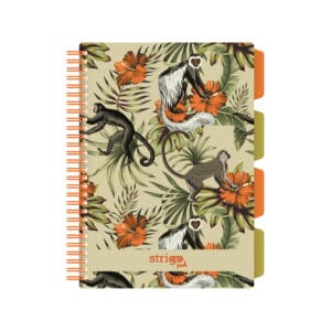 Caiet cu spirala si separatoare, STRIGO PADS Project Book TROPICAL, B5, Matematica, PADS065