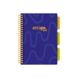 Caiet cu spirala si separatoare, STRIGO PADS Project Book Neon A5, Matematica, PADS015