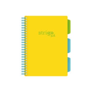 Caiet cu spirala si separatoare, STRIGO PADS Project Book Neon A5, Matematica, PADS017